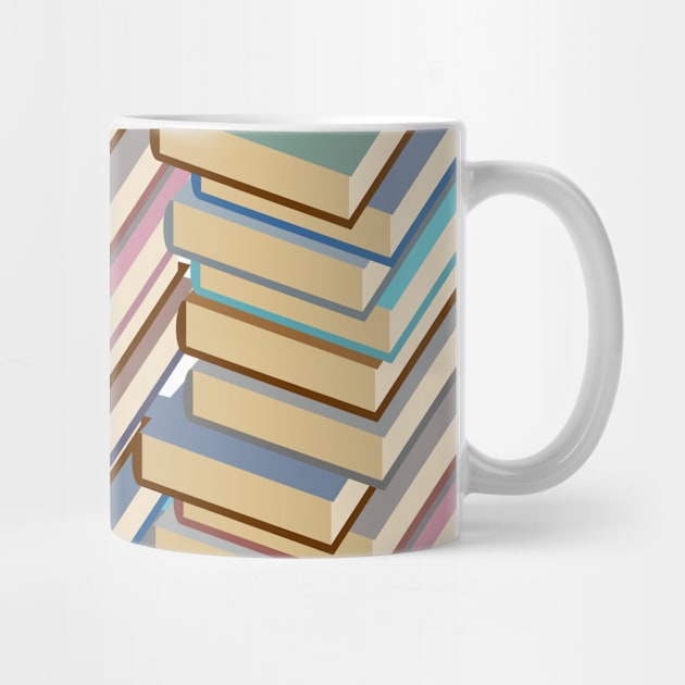 Book Stack Pattern by FunnyStylesShop